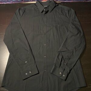 H&M Men's Black Dress Button up Shirt